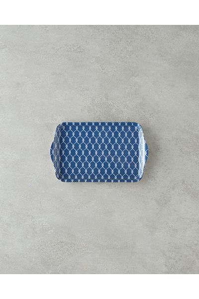 English Home Coaspiral Melamine Tray 23X14 cm Navy Blue