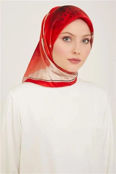 Armine Armi̇ne Twill Silk Scarf Nostalgia Series 9100D04-83
