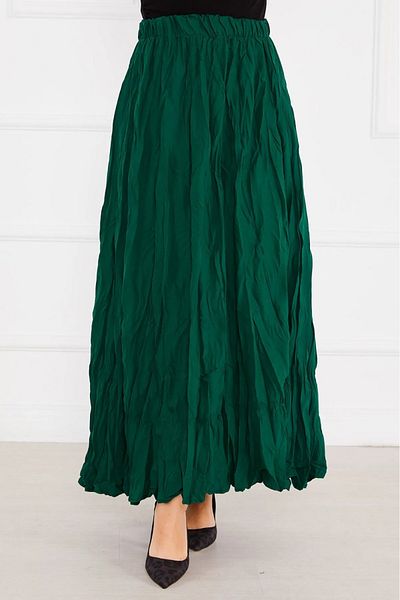 Nisa Luxury Boutique Φούστα με τσαλακωμένο ύφασμα Voile Crush/Crush