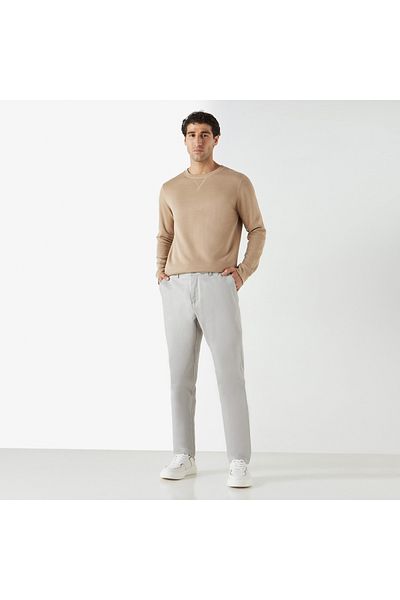 Smart Textured Regular Fit Trousers with Pockets