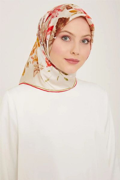 Armine Armi̇ne Twill Silk Scarf 2024 Summer Season 9127D02-04