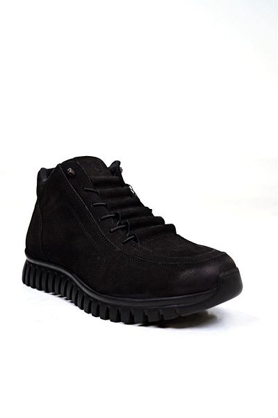 Hammer Jack Ανδρικές μπότες από γνήσιο δέρμα 102 18810-m Torje Black Nubuck