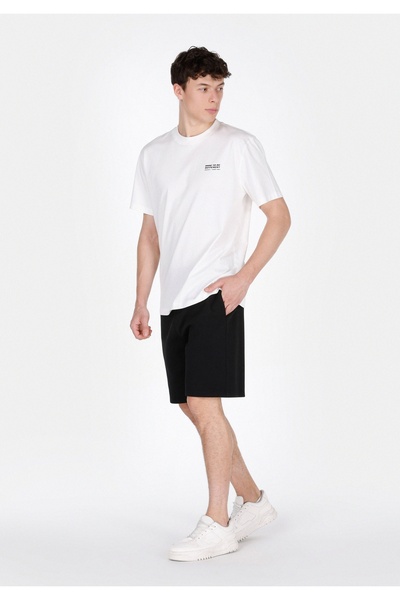 Colin's Regular Fit Mid Waist Plain Men's Black Shorts