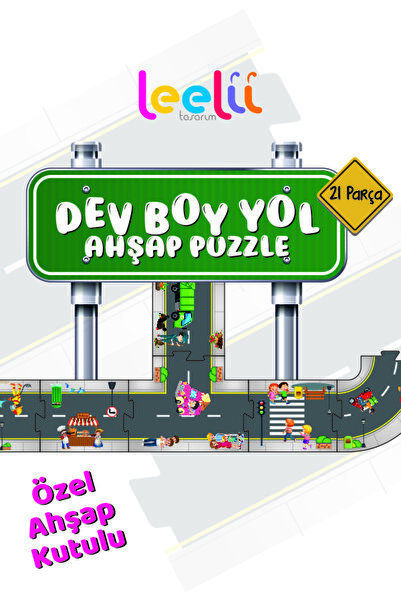 Leelii Tasarım Araç Parkuru, Oyuncak Araba, Eğitici Ve Eğlenceli Yol Yapım Ah...