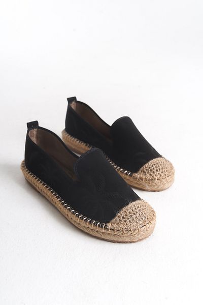 MARSEDO Women's Espadrille Flat Heel Casual Shoes Palm