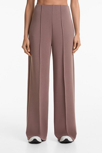Oysho Straight-leg trousers with modal and crease