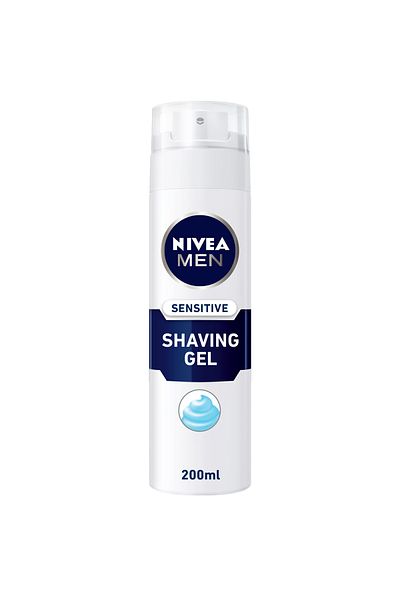 NIVEA جل حلاقة نيفيا للرجال للبشرة الحساسة، بالبابونج والهاماميليس، 200 مل