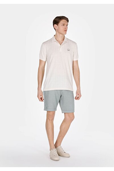 Colin's Regular Fit Polo Yaka Düz Erkek Bej Kısa Kol Tişört