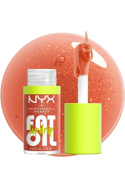 NYX Professional Makeup Nyx Fat Oil Lip Drip Follow Back – Vegan Tinted Lip Gloss, 12h Hydration, Non-sticky, Squalane Oil