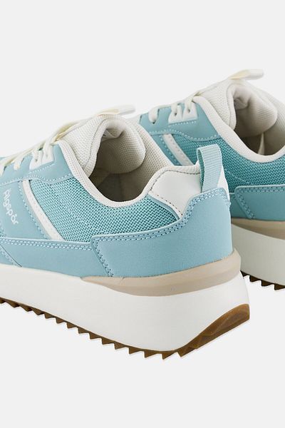 Algspar Women Brand Logo Lace Up Outdoor Shoes, Mint Green