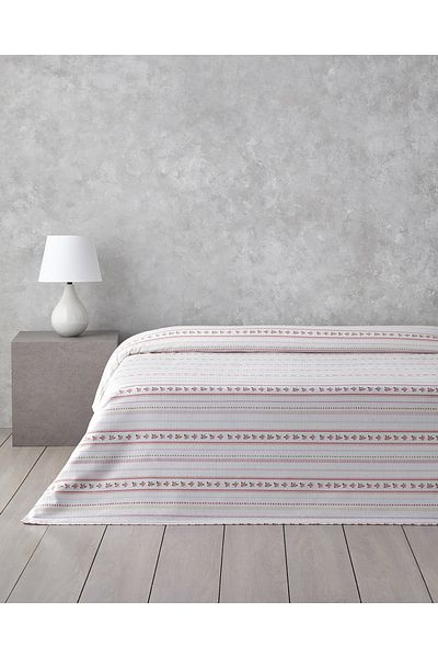 English Home Daisy Stripes Ecosoft Double Pike 200X220 cm Pink