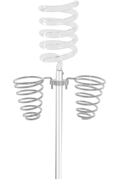 LA PERLA TECH Hair Dryer & Hairdresser Storage Tool, Stainless Steel Floor St...