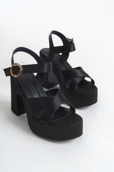 MARSEDO Abbey Women's Strappy Platform Sandals Black
