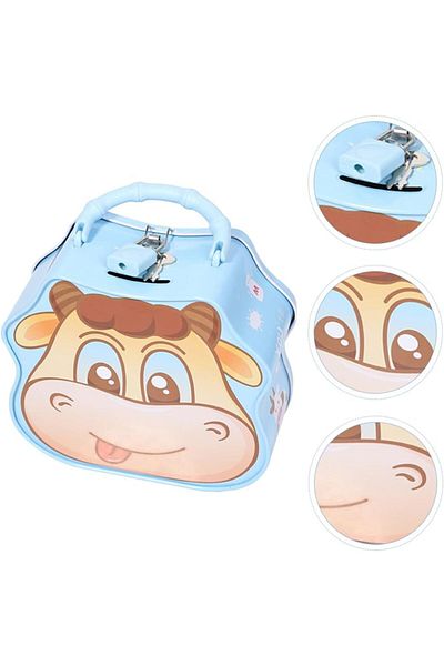 Honney Boutique Metal Piggy Bank with Calf Bag and Lock