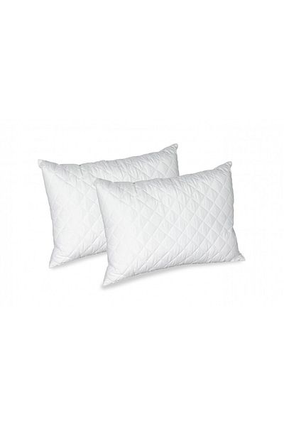 ALCAM Set Of 2 Pillows, Quilted Microfiber, 50x70 Cm