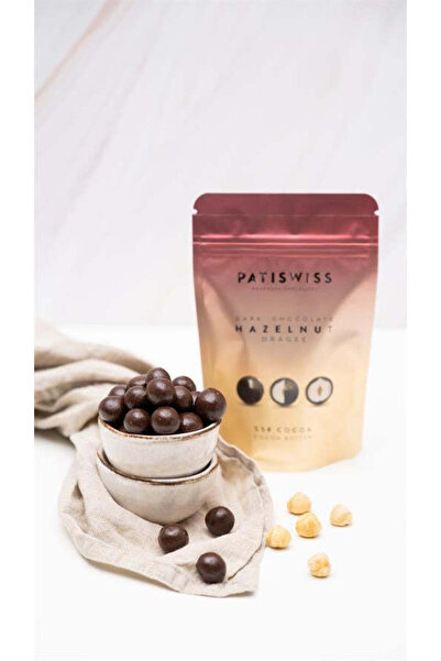 Patiswiss Bitter Çikolatalı Fındık Draje, 80g