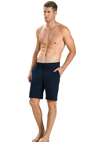Jiber Ανδρικό χτενισμένο βαμβακερό σορτς Navy Blue 4630