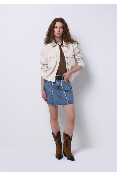 Colin's Дамска бяла риза с дълъг ръкав, стандартна кройка, класически размер