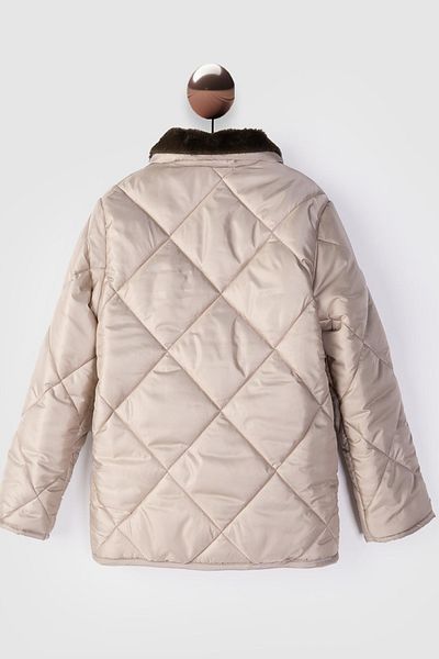 PODIUM GYM New Trend Basic Men's Fur Collar Snap Closure Welsoft -Quilted Coat Children-Baby Jacket-Mont