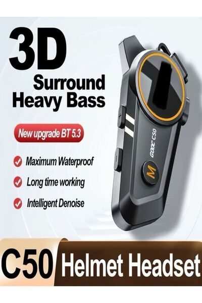 DEANB IP67 Su Geçirmez Bluetooth İnterkom Motosiklet Kask Kulaklığı – Güçlü 3D Surround Ses, Net Konuşma