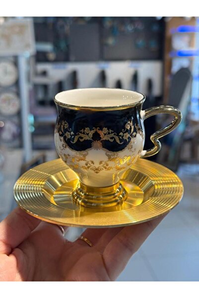 ACAR JASMINE SİYAH TEK KİŞİLİK TÜRK KAHVESİ FİNCANI