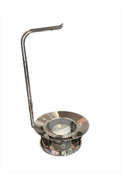 aljahwari Bohara Saira Stainless Steel 2500ml Heater with 2 Stands and Wax Warmer
