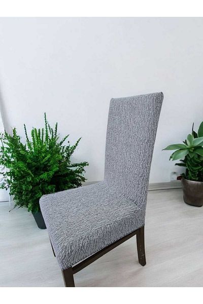 NEFİS HOME Tree Bark Patterned Lycra Jacquard Chair Cover Stylish and Protective