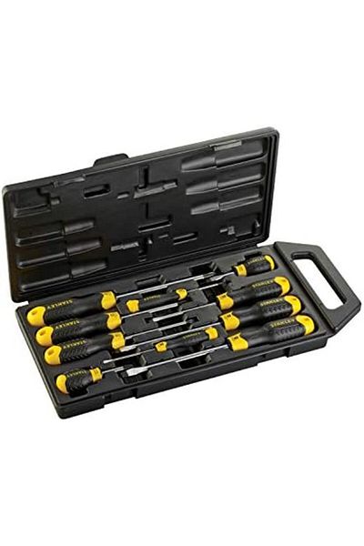 Stanley 2-65-005 Ph 'Cushion Grip' Screwdriver, Multi-Colour, Set Of 10 Piece