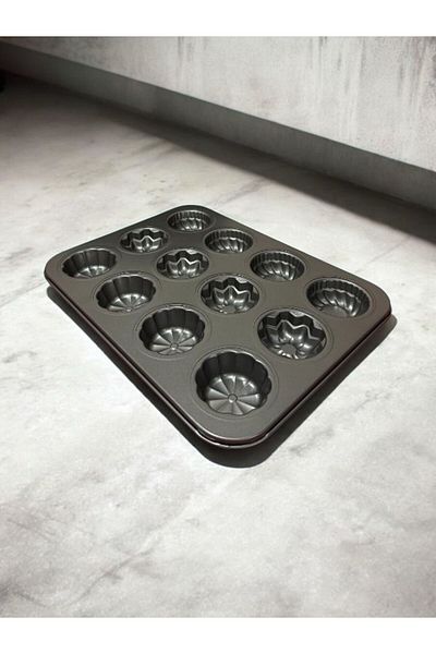 BuNeBox 3 Types Patterned Cake Muffin and Cookie Mold 26.5 X35 cm
