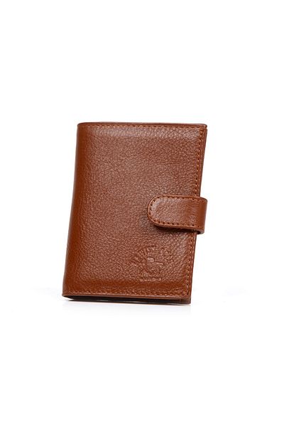 Newish Polo Men's Genuine Leather Wallet and Card Holder – Tan