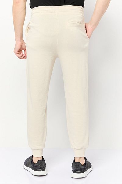 PAUL FRANK Men Regular Fit Solid Jogger Pants, Beige