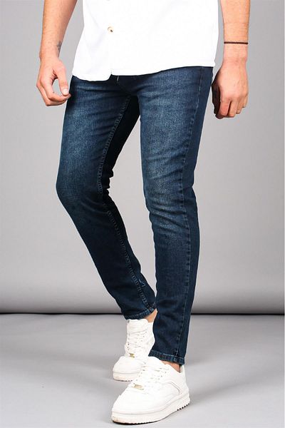 Madmext Kék Skinny Fit férfi farmernadrág 6338