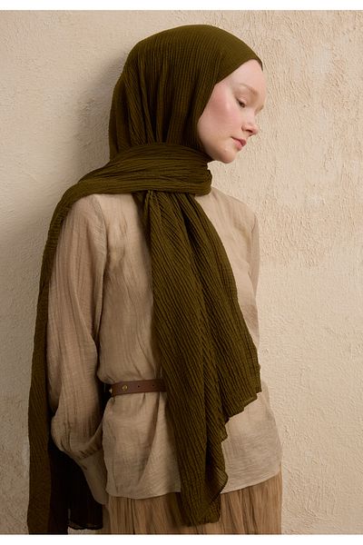 Fresh Modal Krinkil Shawl Soil