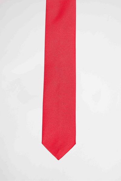 Tudors 5 Pack Plain Slim Red Men's Ties