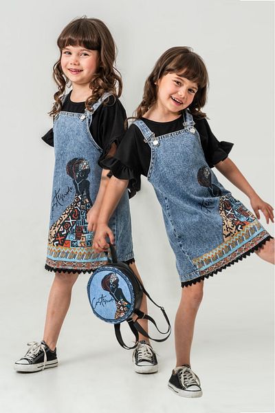 Pasur Bebe ROCHIE GILET FATA CU TRIUC SI GEANT, IMPRIMAT
