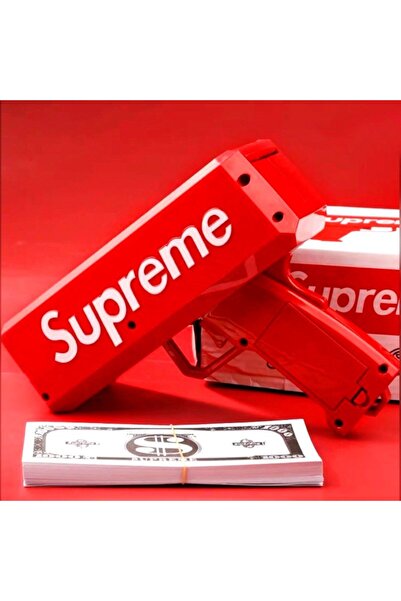 Deco Elit Para Fırlatma Saçma Tabancası Top Supreme Banknot Süper Para Silah Oyuncaklar Parti Oyunu