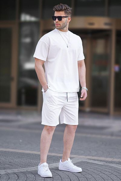 Madmext Set pantaloni scurți Ecru Basic pentru bărbați 5950
