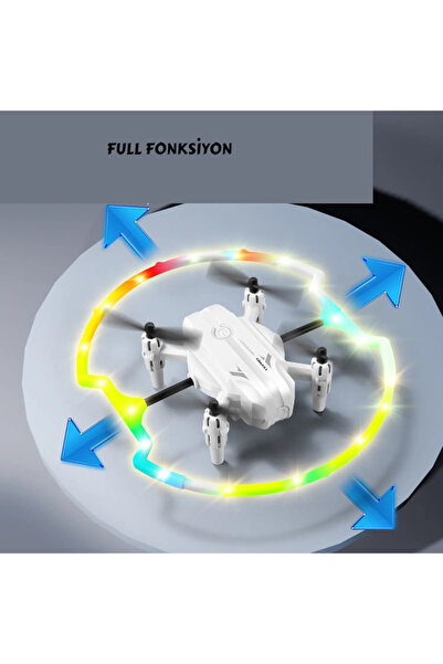 YILDIRIM OYUNCAK LED Işıklı 360° Dönebilen Drone - Akrobat Full LED Işıklı Drone 2.4GHz Uzaktan Kumanda Kamerasız
