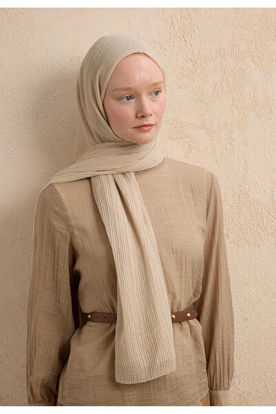 Fresh Modal Krinkil Shawl Stone