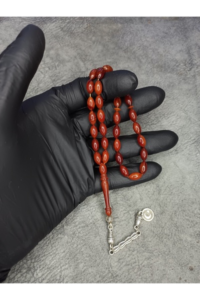 Mos Tespih Barley Cut High End Moire Tightening Amber Rosary