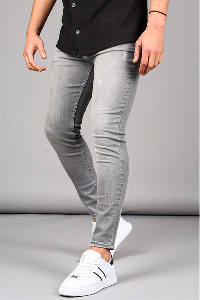 Madmext Super Skinny Fit Smoked Jeans Mdx9006