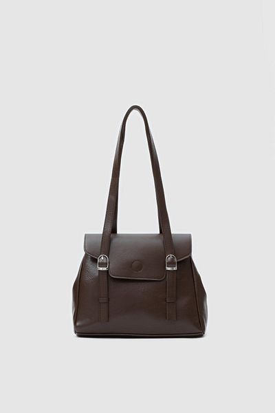 Shule Bags Кафява чанта за през рамо Loma