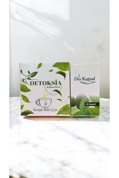 detoksia Avantaj Paketi Çay 60 Kullanım & Kapsül 45 Adet Set