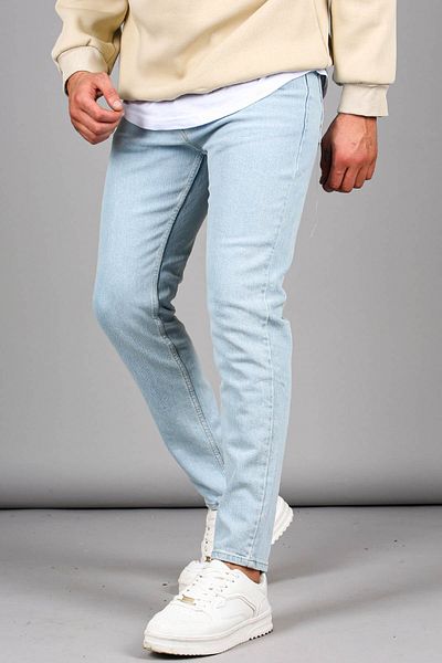 Madmext Чоловічі сині джинси з лайкри Skinny Fit 6336