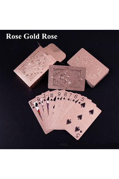 Choice Golden Rose Multiple Styles Color Playing Card Game Card Group Waterproof Poker Suit Magic Dmagic Pa