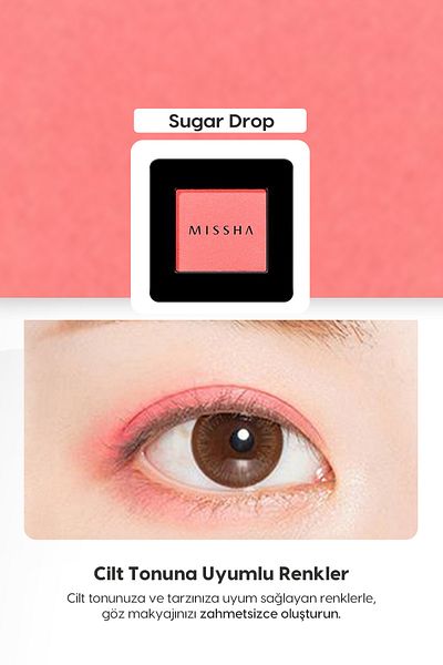 Missha Soft Textured, Non-Spill Matte Single Eyeshadow Modern Shadow (Mpk07Sugar Drop)