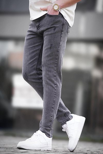 Madmext Skinny Fit Smoked pánské džíny 5680