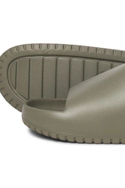 Jack & Jones Men's Jfwrıpple Moulded Slider Khaki Slippers - 12274637