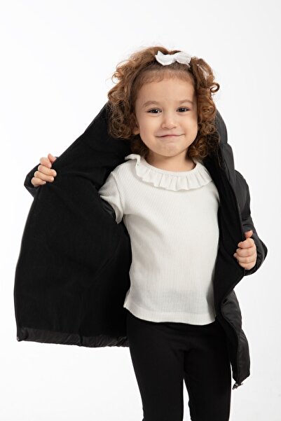 Royalside Спортивний куртка для дівчаток чорний з підкладкою з флісу, капюшон...