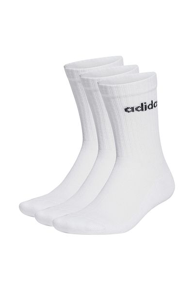 adidas Чорапи с мека подплата Linear Crew - 3 чифта